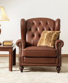 Raquel Genuine Leather Armchair with Sturdy Construction