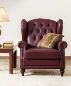 Raquel Genuine Leather Armchair with Sturdy Construction