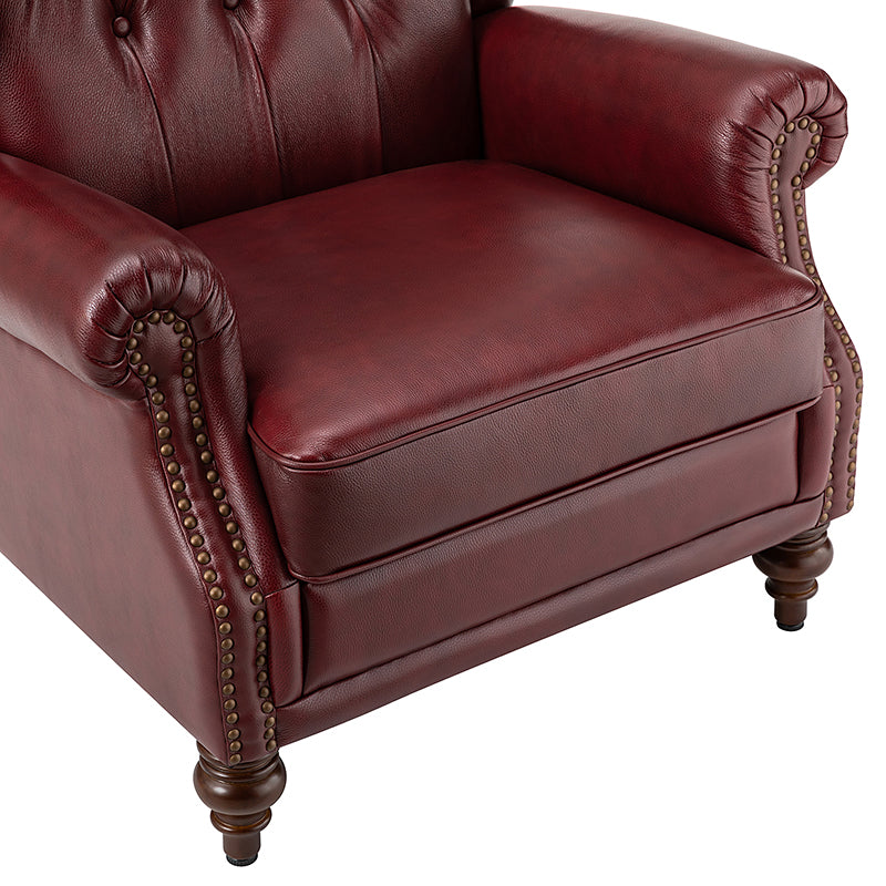 Raquel Genuine Leather Armchair with Sturdy Construction