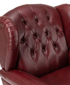 Raquel Genuine Leather Armchair with Sturdy Construction