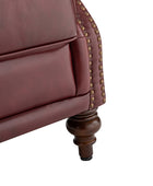 Raquel Genuine Leather Armchair with Sturdy Construction