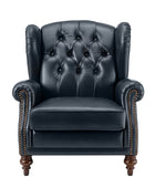 Raquel Genuine Leather Armchair with Sturdy Construction