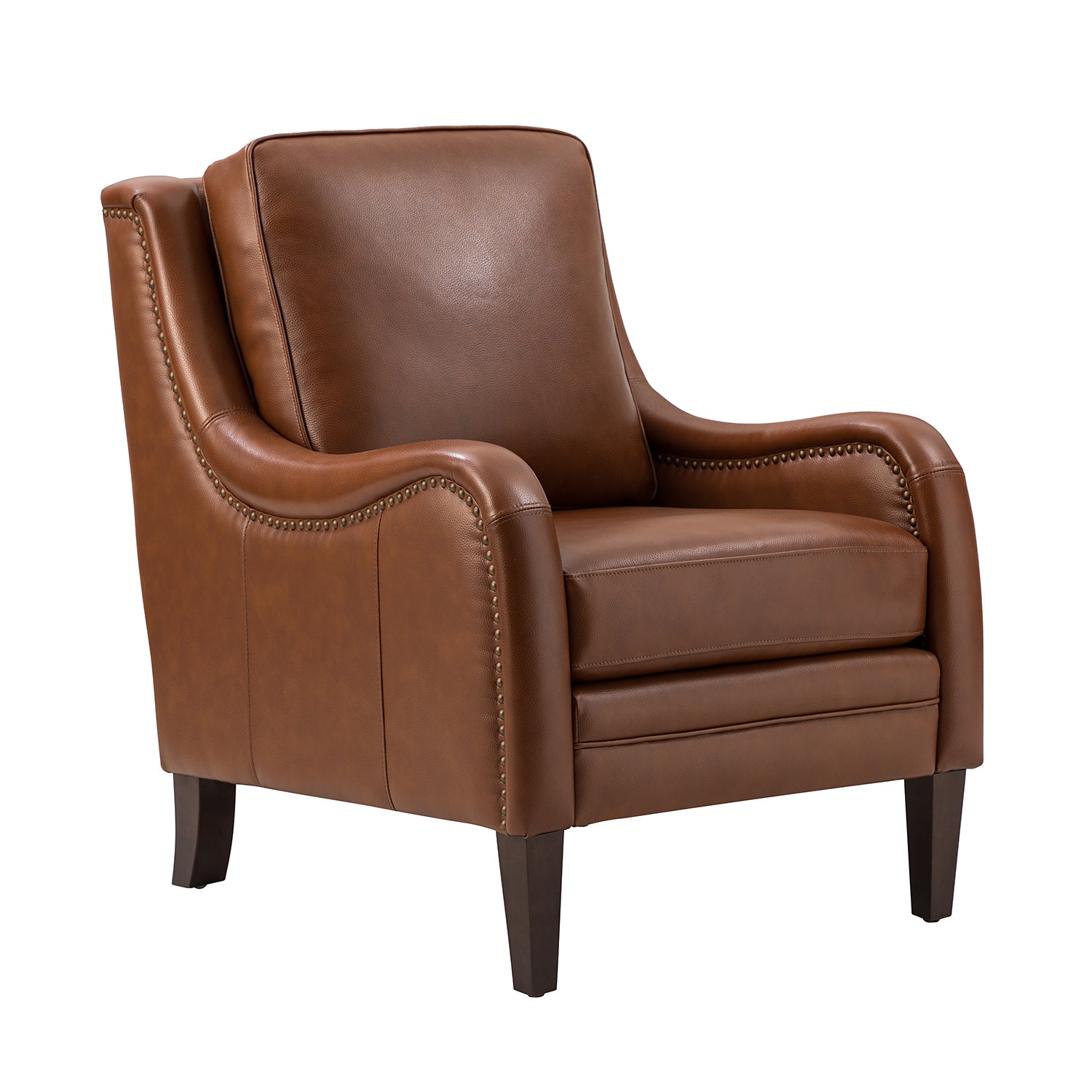 Patricio 27.56" Wide  Genuine Leather Armchair