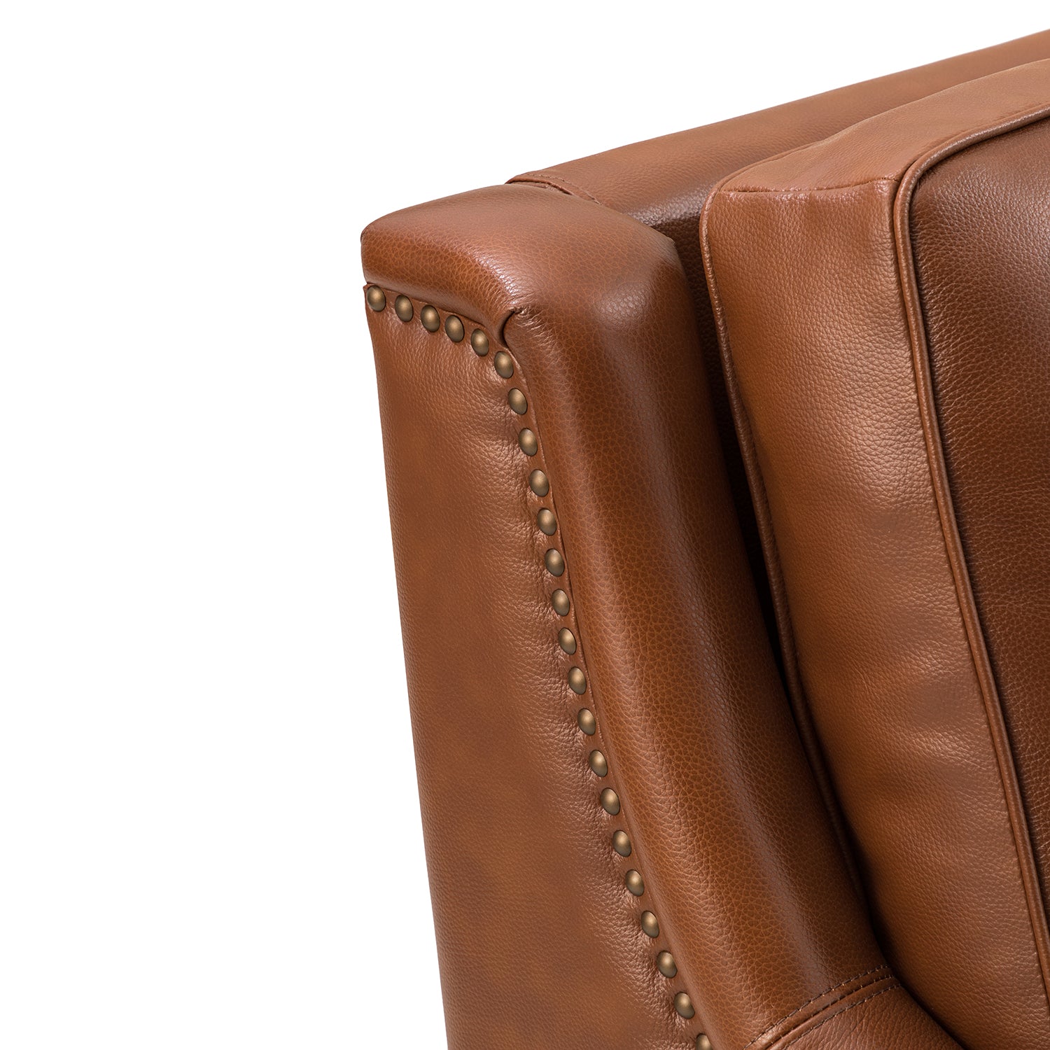 Patricio 27.56" Wide  Genuine Leather Armchair