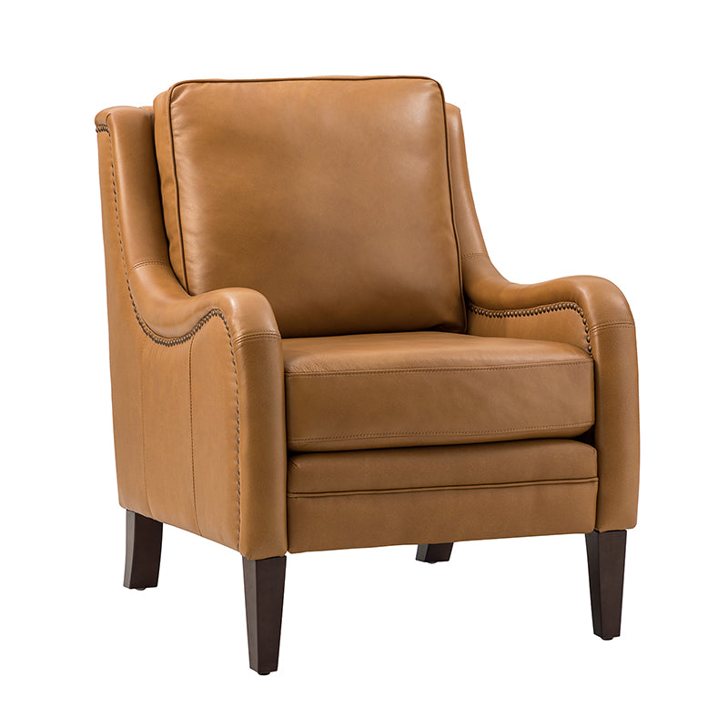 Patricio 27.56" Wide  Genuine Leather Armchair