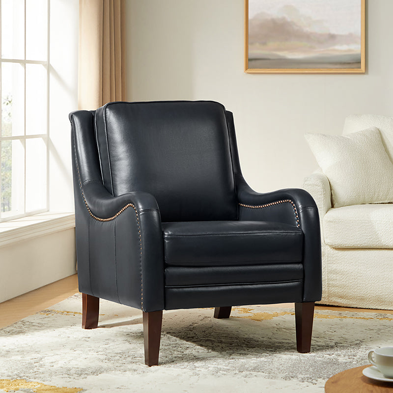 Patricio 27.56" Wide  Genuine Leather Armchair