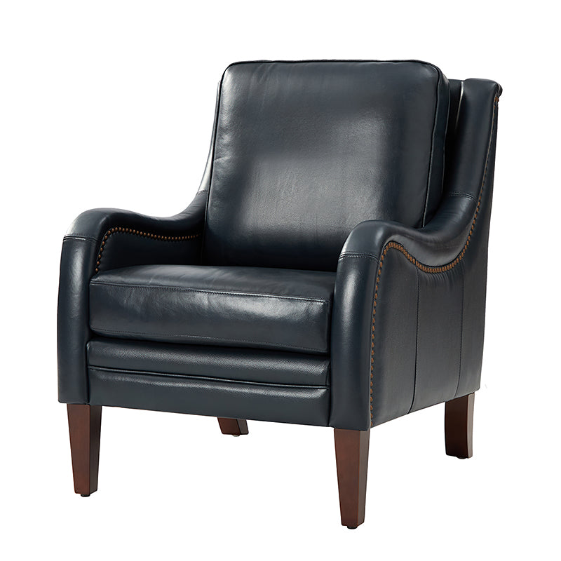 Patricio 27.56" Wide  Genuine Leather Armchair