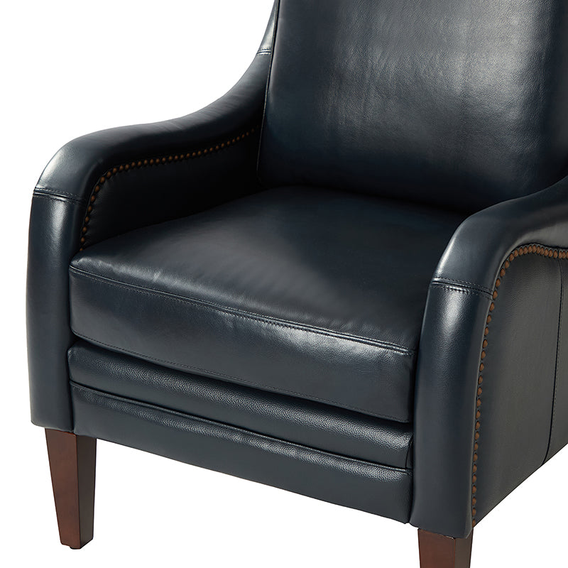 Patricio 27.56" Wide  Genuine Leather Armchair