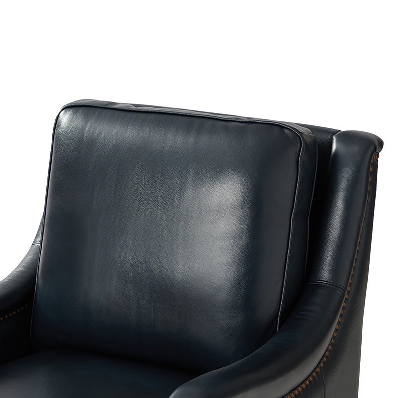 Patricio 27.56" Wide  Genuine Leather Armchair