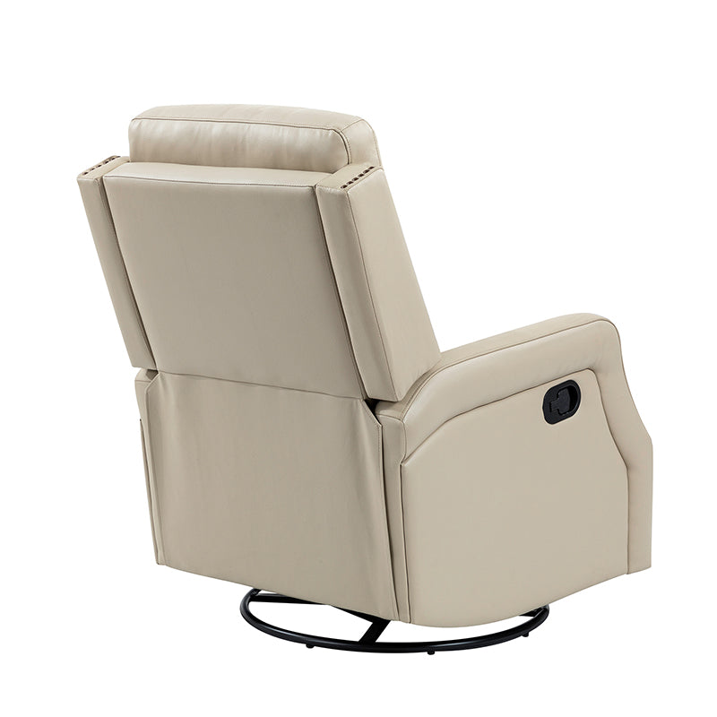 Leather glider rocker hotsell recliner chair with ottoman