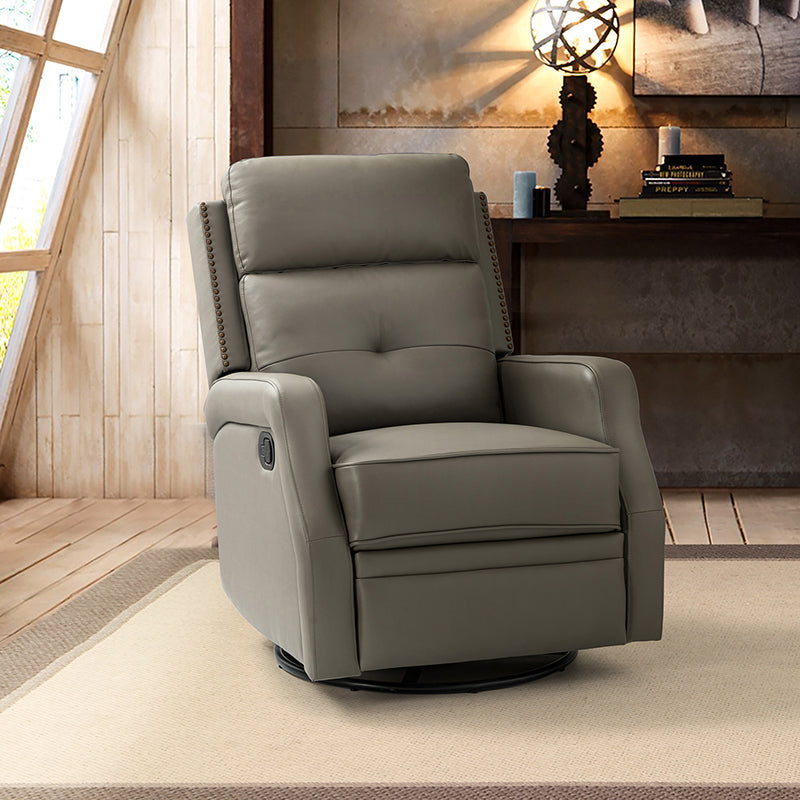 Leather glider rocker online recliner