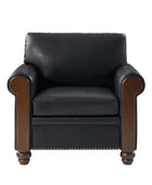 Julia Transitional PU Leather Armchair