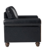 Julia Transitional PU Leather Armchair