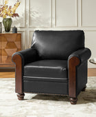 Julia Transitional PU Leather Armchair