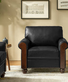 Julia Transitional PU Leather Armchair