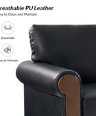 Julia Transitional PU Leather Armchair