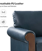 Julia Transitional PU Leather Armchair