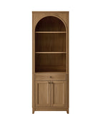 Baggio Modern Storage Bookcase with Smooth-Glide Drawer and LED