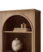 Baggio Modern Storage Bookcase with Smooth-Glide Drawer and LED
