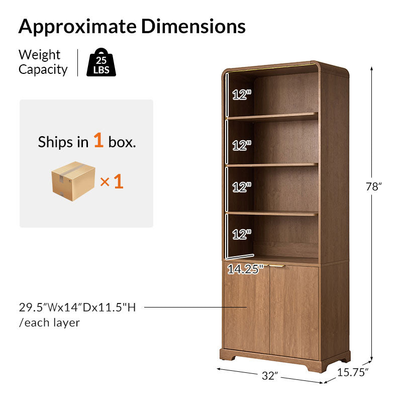 Victoria Modern Multi-Level Storage System Bookcase