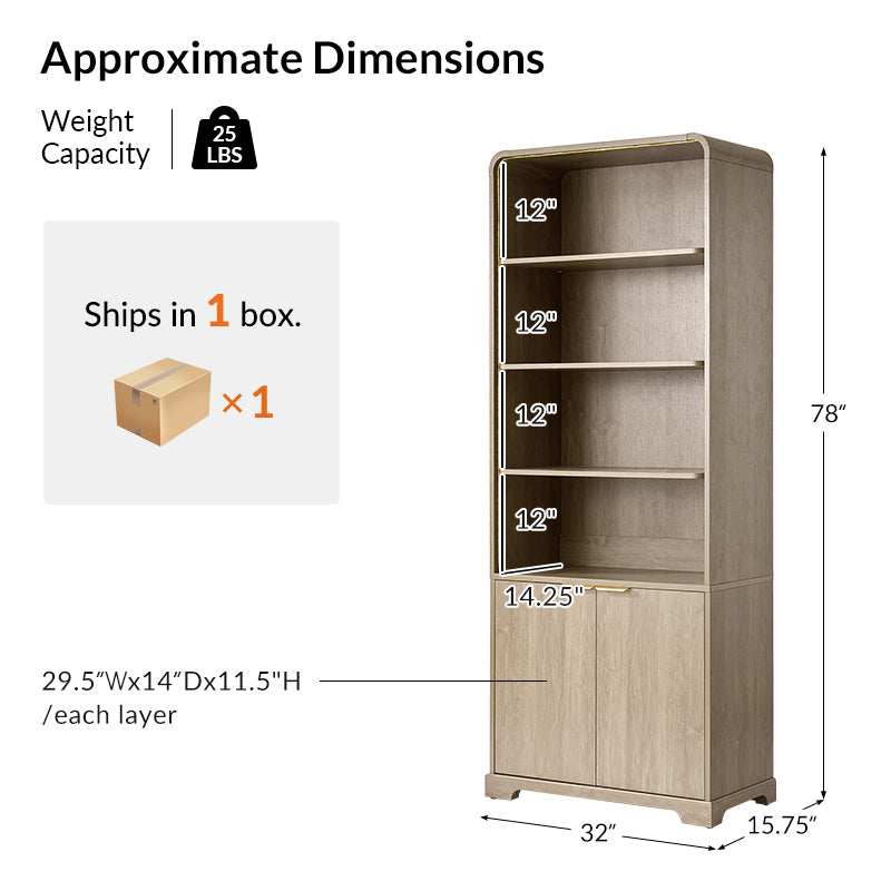 Victoria Modern Multi-Level Storage System Bookcase