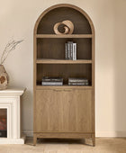 Victoria Modern  Curved Top Bookcase