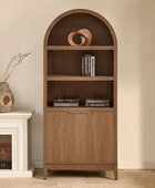 Victoria Modern  Curved Top Bookcase