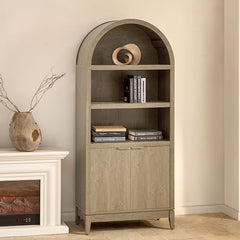 Victoria Modern  Curved Top Bookcase