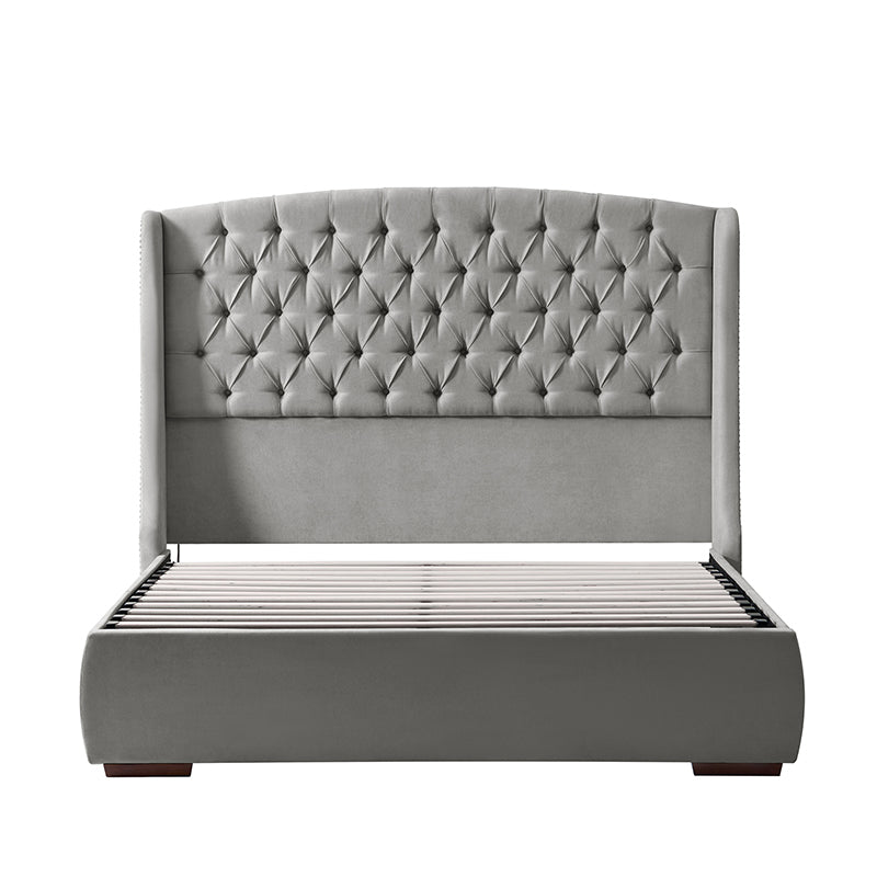 Pedro Hydraulic Lift Storage Bed with USB Ports and High Headboard