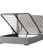 Pedro Hydraulic Lift Storage Bed with USB Ports and High Headboard