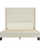 Diana 57'' H Velvet Bed with Built-In LED Tube Lighting