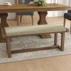 Ema Modern Style Dining Bench with Solid Wood Frame