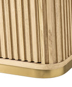 Modern Fluted Cabinet with Drawers and A4 File Storage