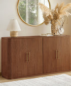 Ivan Fluted Premium Wood Cabinet