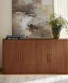 Ivan Fluted Premium Wood Cabinet
