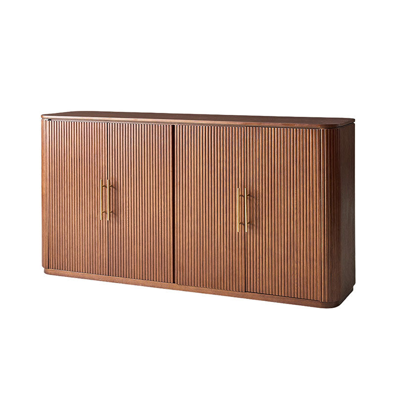 Ivan Fluted Premium Wood Cabinet