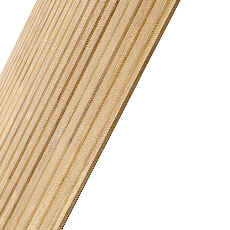 Telmo Modern Travertine Coffee Table with Fluted Wood Legs