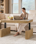 Matilde Electric Standing Coffee Table Desk with Storage