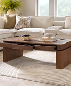 Matilde Electric Standing Coffee Table Desk with Storage