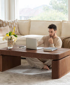 Matilde Electric Standing Coffee Table Desk with Storage