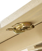 Tomas 8-Piece Modern Extendable Dining Set with Storage Buffet & Swivel Chairs