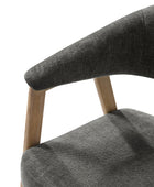 Elena Mid-Century Modern Upholstered Dining Chair with Solid Wood Legs,Set Of 2