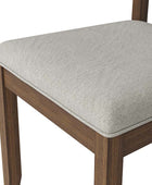 Amaya Rustic Modern Farmhouse Solid Wood Dining Chair,Set of 2