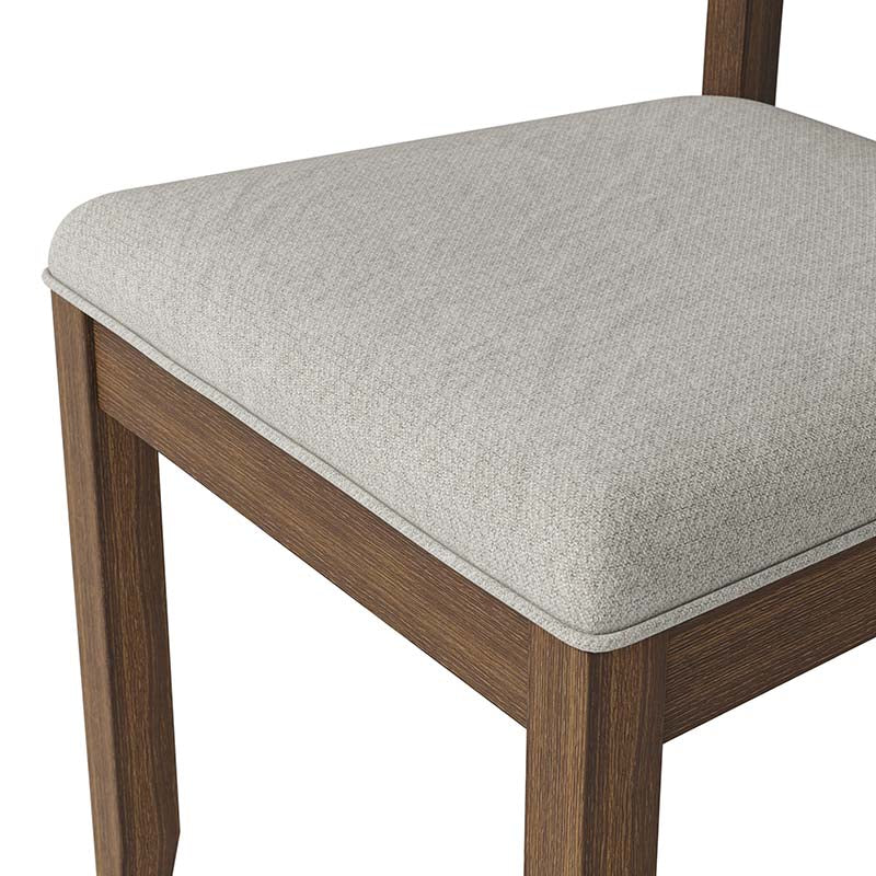 Amaya Rustic Modern Farmhouse Solid Wood Dining Chair,Set of 2