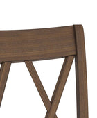 Amaya Rustic Modern Farmhouse Solid Wood Dining Chair,Set of 2