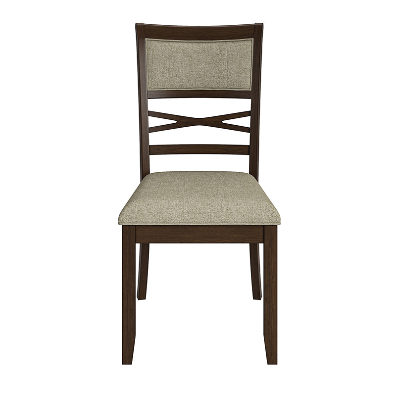 Emilio Classic Dining Chair Set of 2 with Solid wood legs