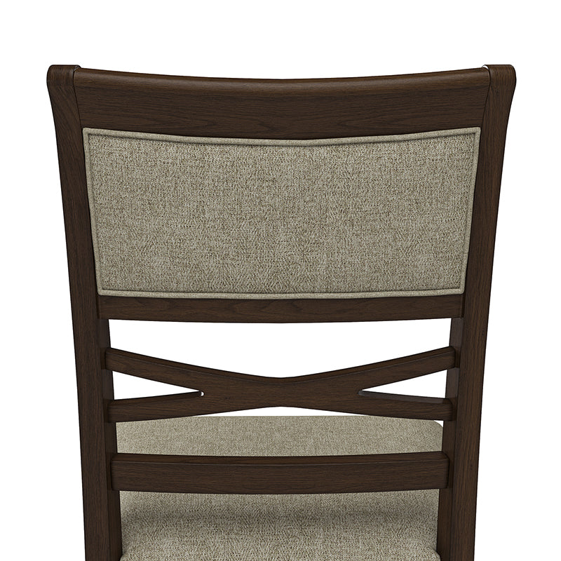 Emilio Classic Dining Chair Set of 2 with Solid wood legs