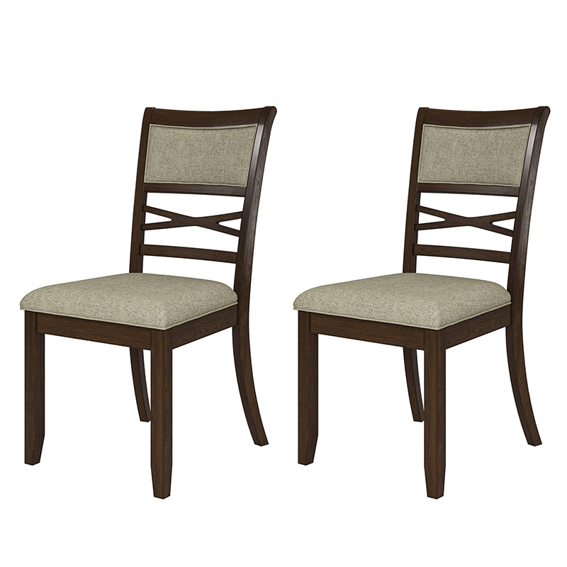 Emilio Classic Dining Chair Set of 2 with Solid wood legs