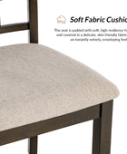 Paulina American Country Solid Wood Checkered Back Dining Chair,Set of 2