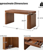 Baggio Modern Electric Adjustable Standing Desk with Cable Management